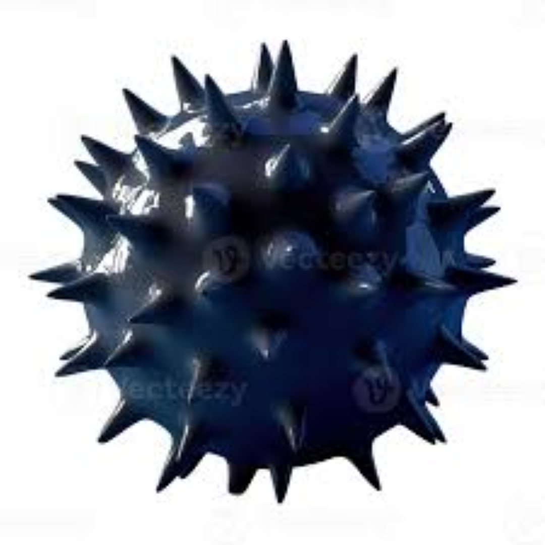 TOY BALL SPIKY WITH STRING DG987467